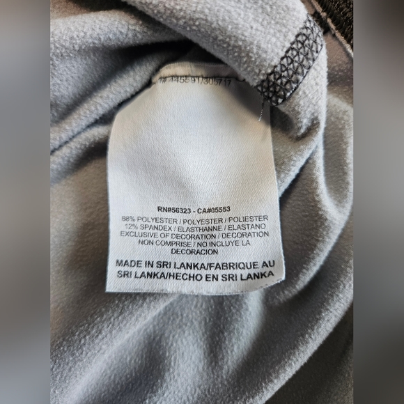 Nike Pro womens fitted medium dri-fit gray stripped long sleeve top / shirt - Picture 3 of 6